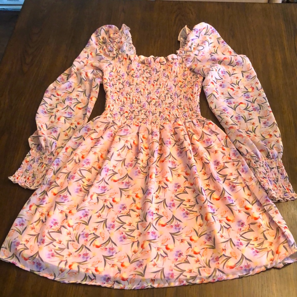 Alison Pink Floral Dress